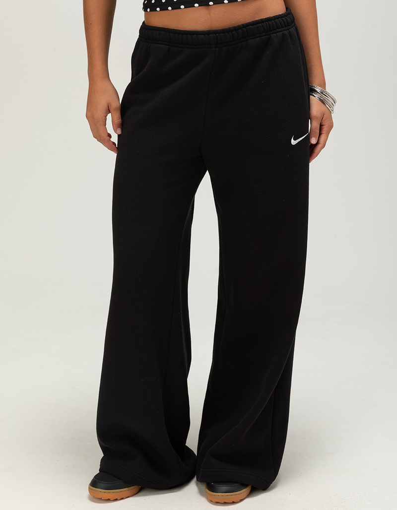NIKE Studio Fleece Womens Mid Rise Wide Leg Pants image number 1