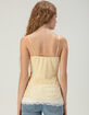 RSQ Womens Long Lace Trim Cami image number 4