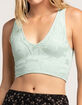 FULL TILT Seamless Textured Deep V Womens Tank Top image number 4