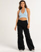 LOVE TREE Womens Nylon Parachute Pants image number 1