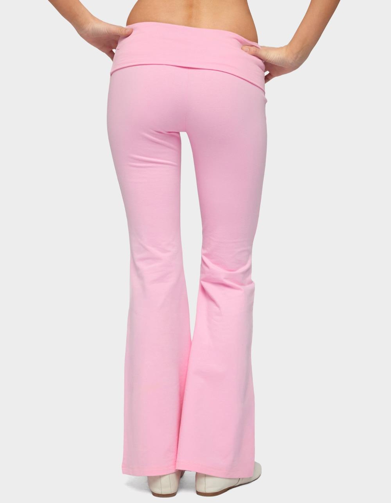 EDIKTED Petite Naomi Foldover Flared Leggings image number 2