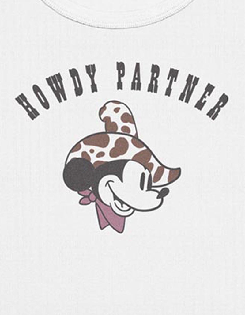 DISNEY Howdy Mickey Womens Baby Tee image number 1