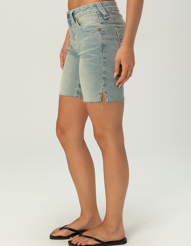 TRUE RELIGION Big T Womens Mid Rise Bermuda Shorts image number 2