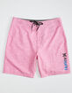 HURLEY Wayfarer Mens Pink Boardshorts image number 2
