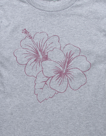 HIBISCUS Duo Outline Unisex Kids Tee Alternative Image