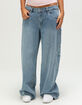 RSQ Womens Low Rise Star Baggy Jeans image number 5