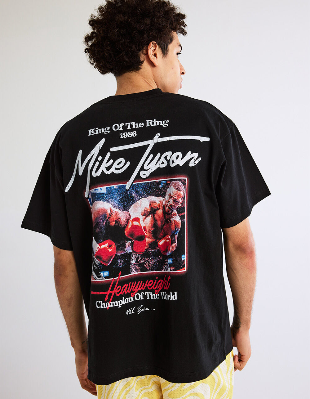 MIKE TYSON King Of The Ring Mens Boxy Tee - BLACK | Tillys