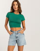 LEE Loose Cut off Rider Womens Denim Shorts image number 5