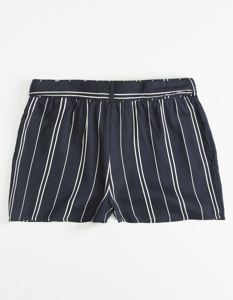 WHITE FAWN Stripe Tie Girls Shorts image number 1