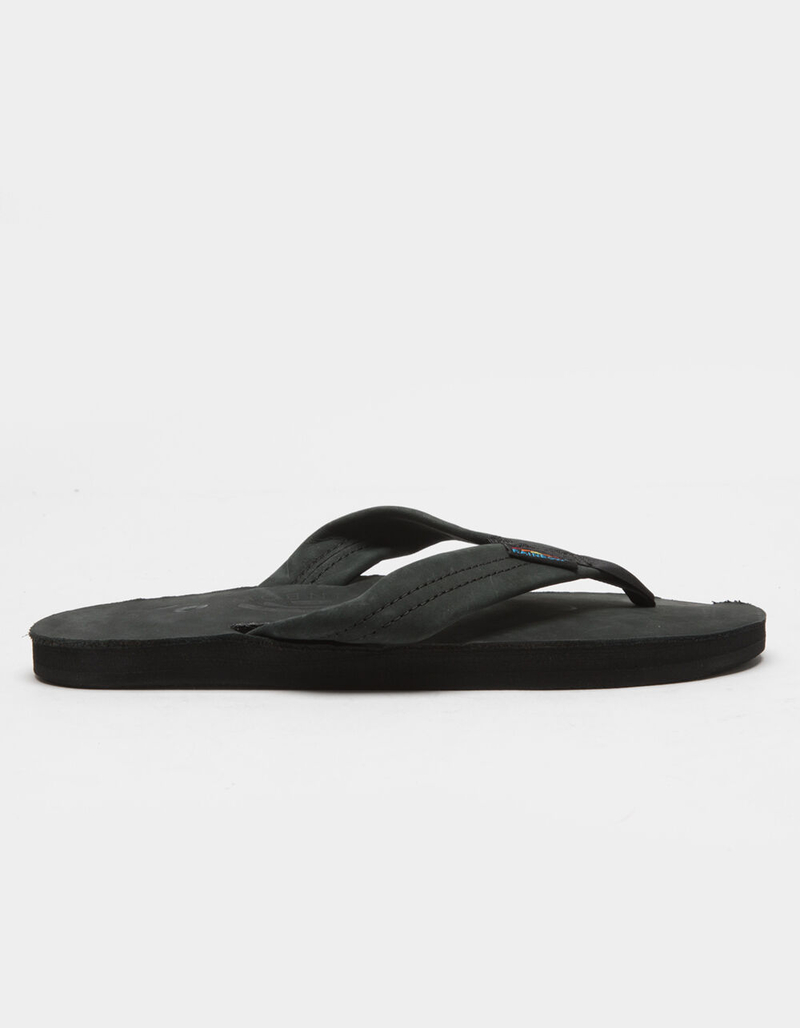 RAINBOW Leather Womens Black Sandals image number 1