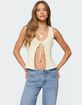EDIKTED Verona Split Front Knit Top image number 1