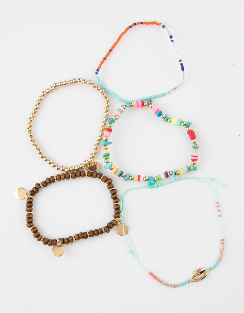 FULL TILT 5 Pack Bead/Puka Bracelets image number 0