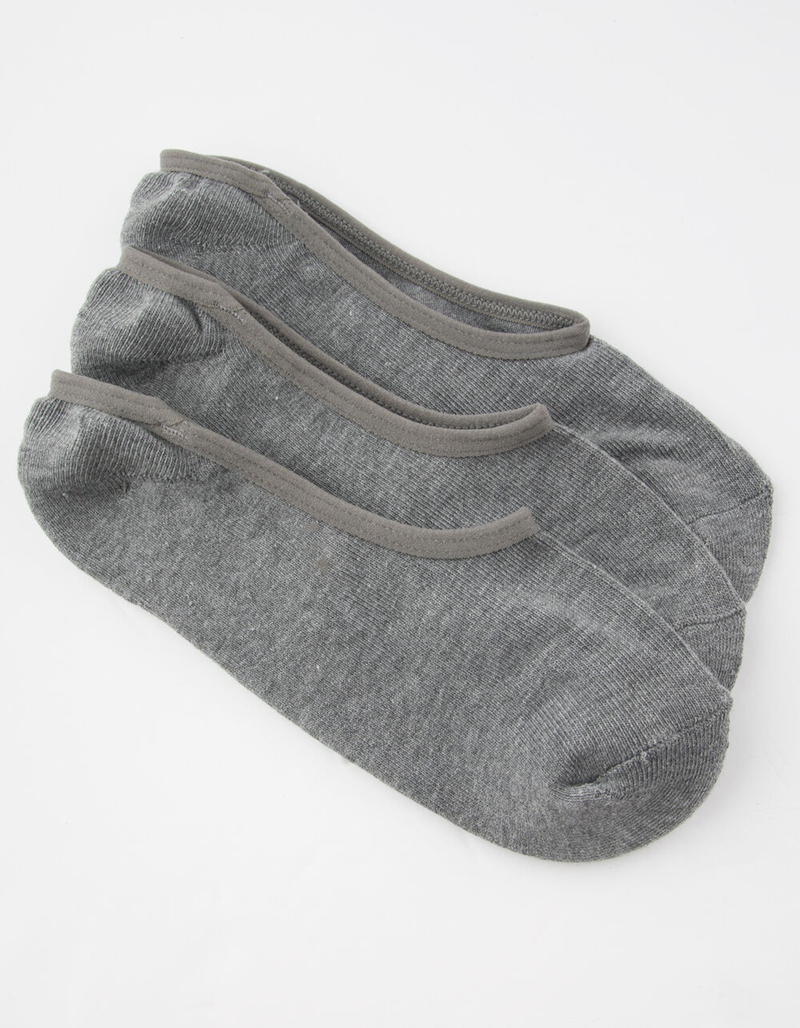 VANS 3 Pack Classic Mens Gray Super No-Show Socks image number 0