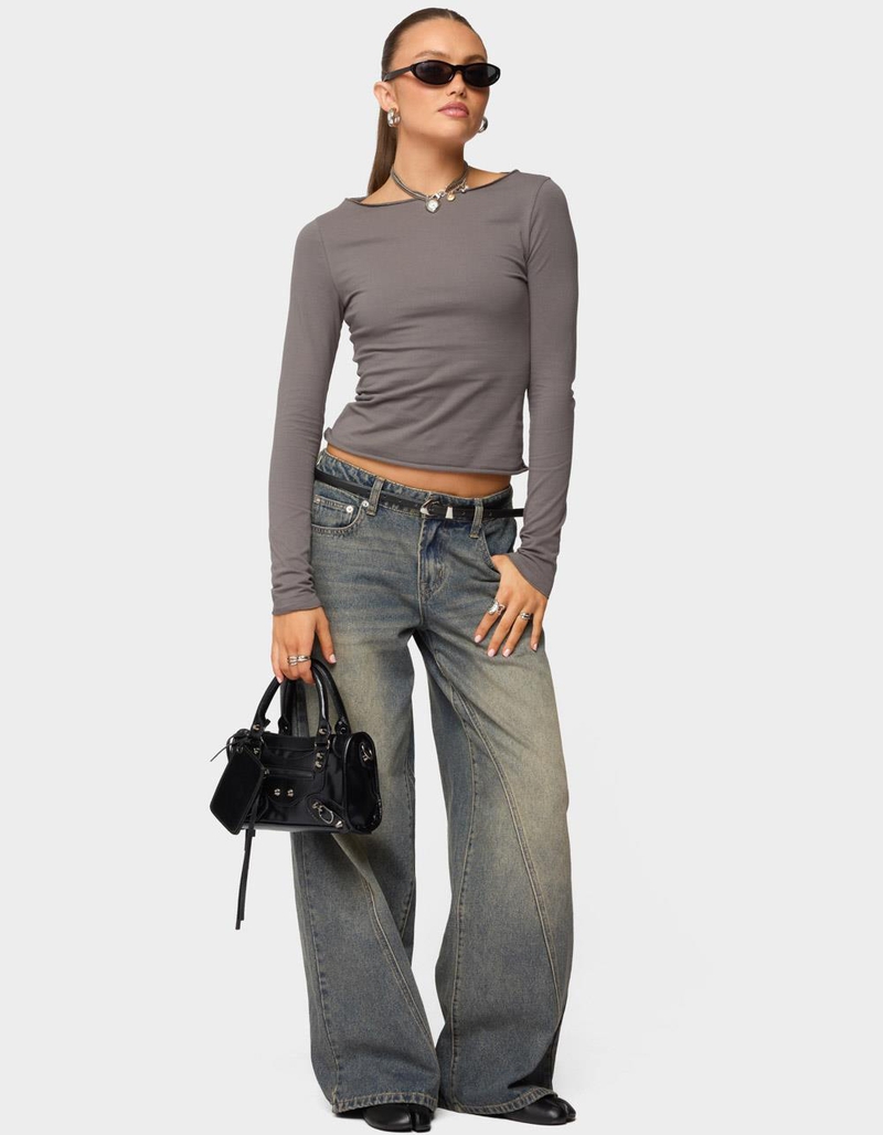 EDIKTED Nico Boat Neck Top image number 4