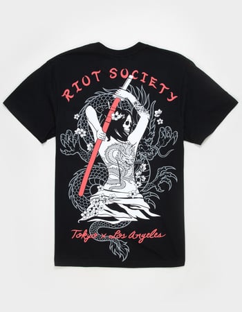 RIOT SOCIETY Geisha Tattoo Mens Tee Primary Image