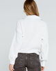 ECO BY DESIGN Half Zip Womens White Pullover Sweater image number 3