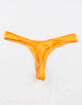 FULL TILT Shiny Micro V Mustard Thong image number 2