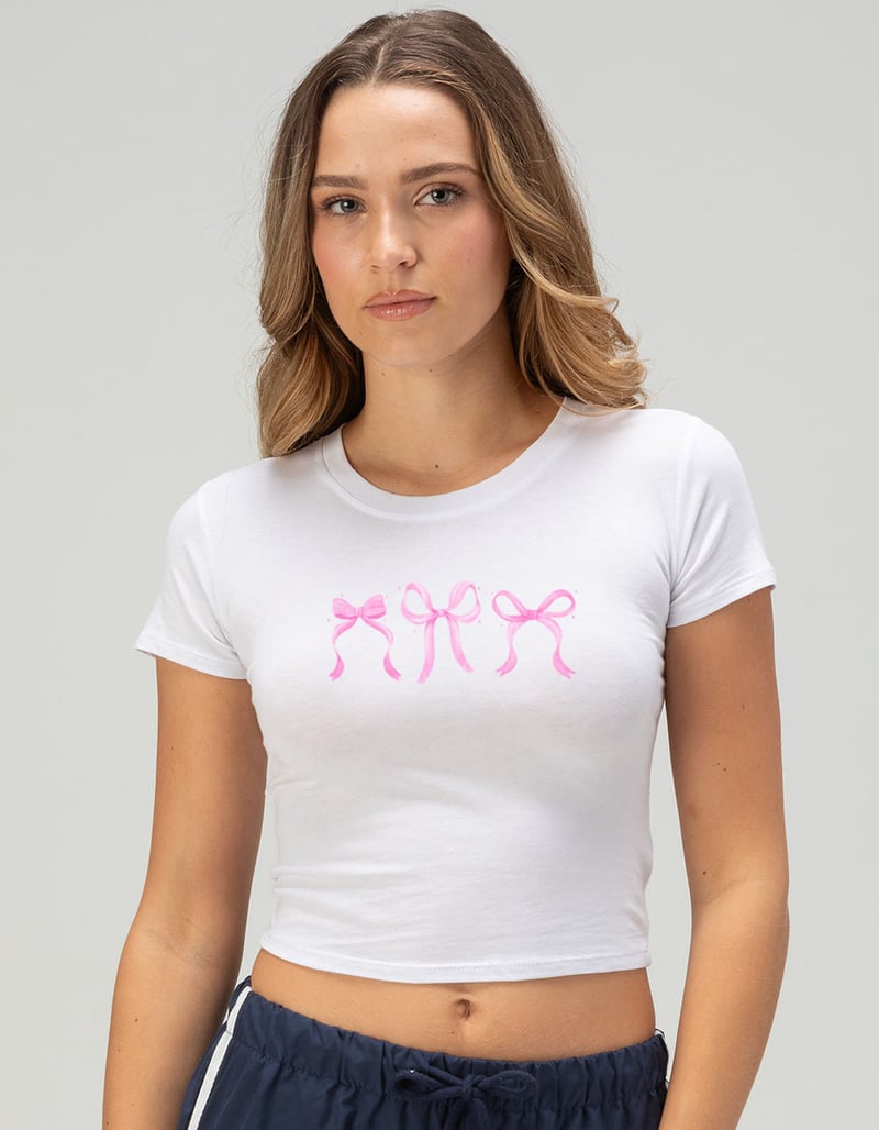 BOW Trio Womens Baby Tee image number 0