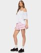 EDIKTED Margaux Textured Ruffle Mini Skort image number 4