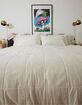Washed Quilted Twin XL Duvet Set image number 1