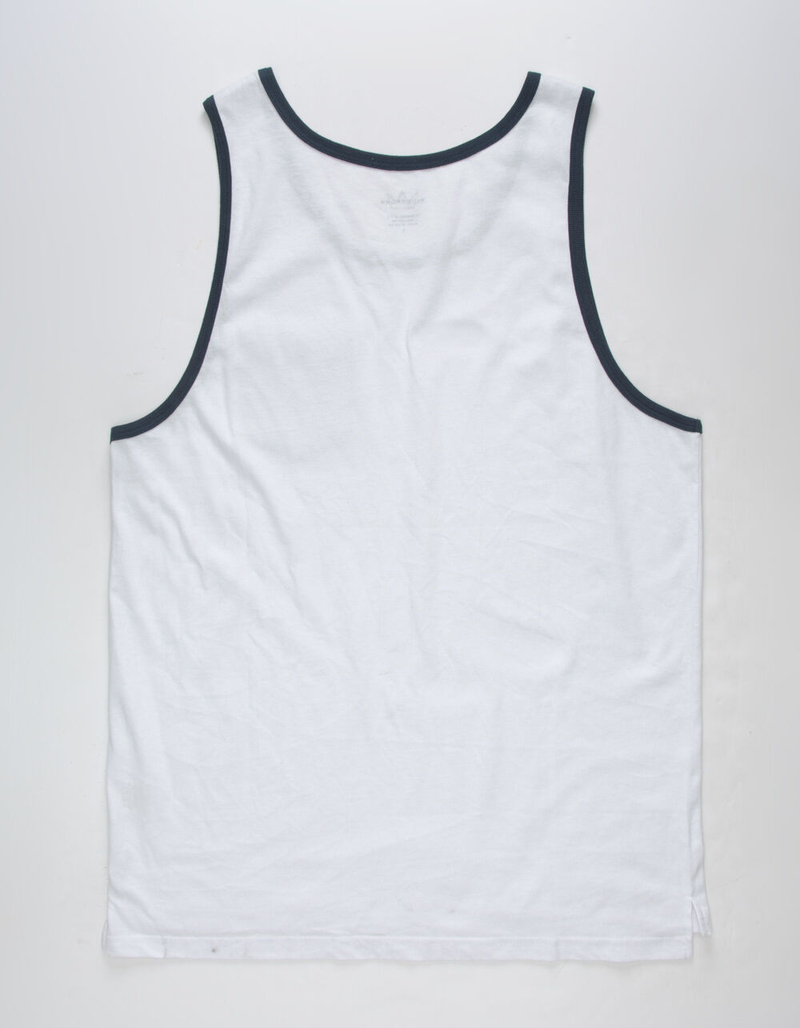 BLUE CROWN White Mens Pocket Tank Top image number 1