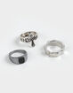 RSQ 3 Pack Cross/Stone Rings image number 1
