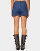 EDIKTED Felica High Rise Denim Mini Skort image number 3
