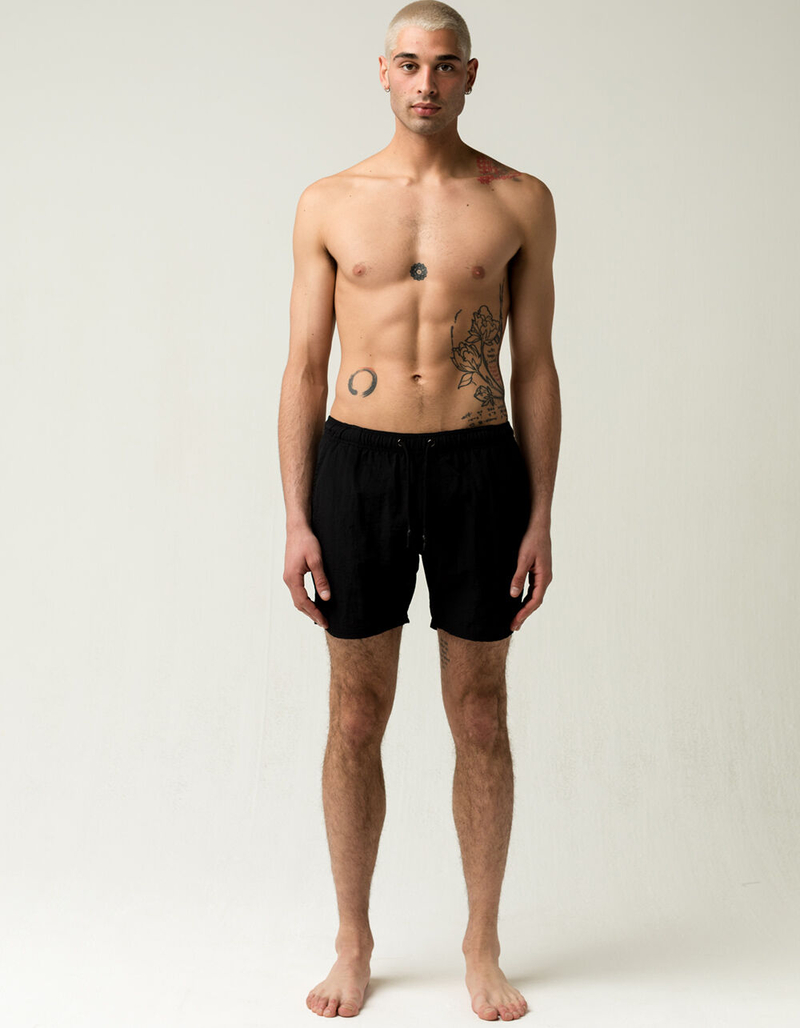 LIRA Palm Mens Volley Shorts BLACK Tillys