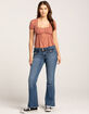 RSQ Womens Low Rise Flap Pocket Flare Jeans image number 6