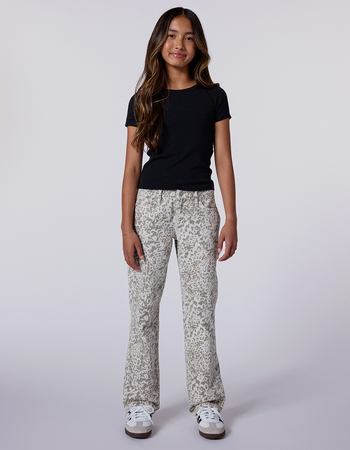 RSQ Girls Low Rise Leopard Print Baggy Carpenter Jeans Primary Image