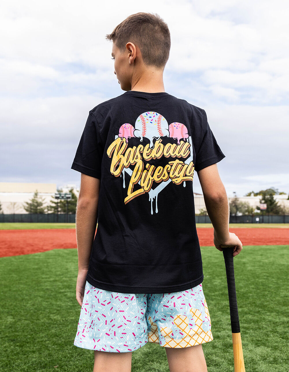 BASEBALL LIFESTYLE 101 Ice Cream Boys Tee - BLACK | Tillys