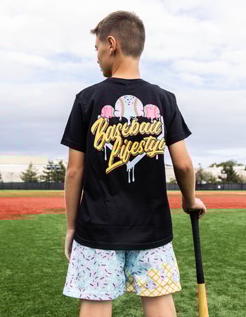 BASEBALL LIFESTYLE 101 Ice Cream Boys Tee Alternative Image
