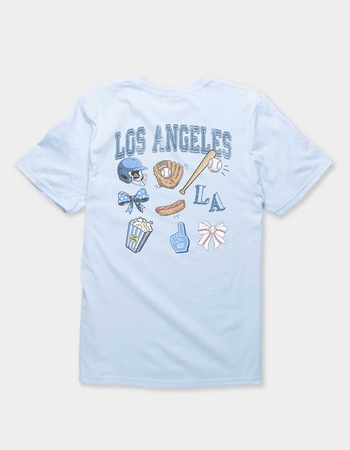 LOS ANGELES Baseball Icons Distressed Unisex Tee Alternative Image