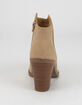 SODA Womens Natural Ankle Booties image number 4