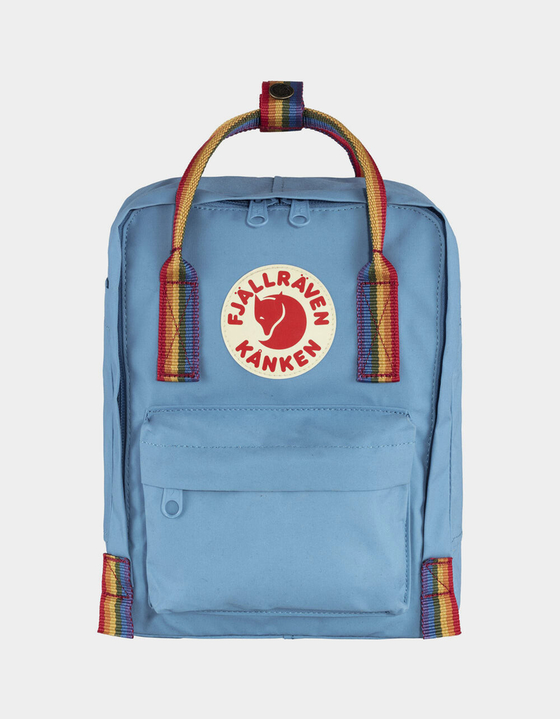 FJALLRAVEN Kanken Air Blue & Rainbow Mini Backpack image number 0