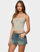 EDIKTED Lovina Textured Striped Halter Top image number 2