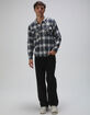 RSQ Mens Plaid Hooded Flannel image number 3