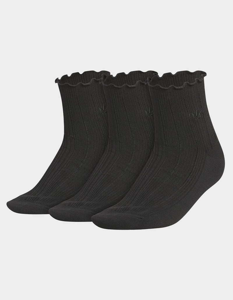 ADIDAS Originals U Ori Ruffle 3 Pack Womens Quarter Socks image number 0