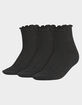 ADIDAS Originals U Ori Ruffle 3 Pack Womens Quarter Socks image number 1
