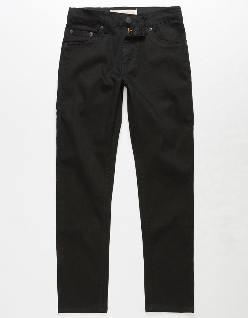 LEVI'S 502 Regular Taper Fit Black Boys Jeans image number 0