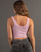 FULL TILT Seamless Lurex V-Neck Womens Rib Tank Top image number 4