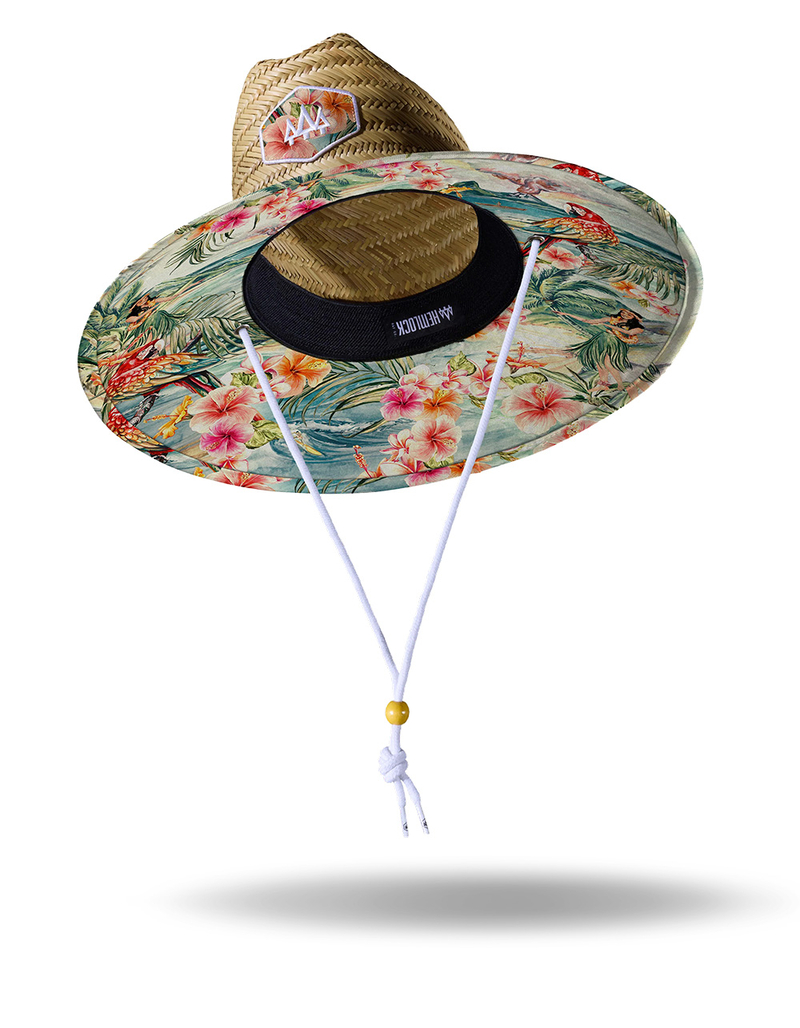 HEMLOCK HAT CO. Hanalei Hula UPF 50+ Lifeguard Straw Hat image number 2