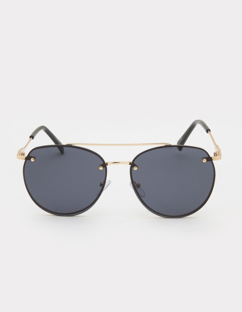 Rimless Round Metal Sunglasses image number 1