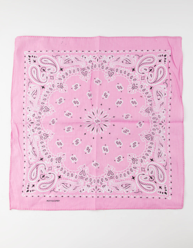 Pink Paisley Bandana image number 1