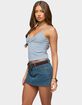 EDIKTED Emilea V-Neck Striped Tank Top image number 2