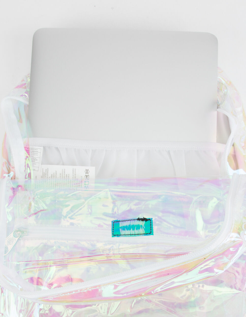 DICKIES Clear PVC Iridescent Backpack image number 4