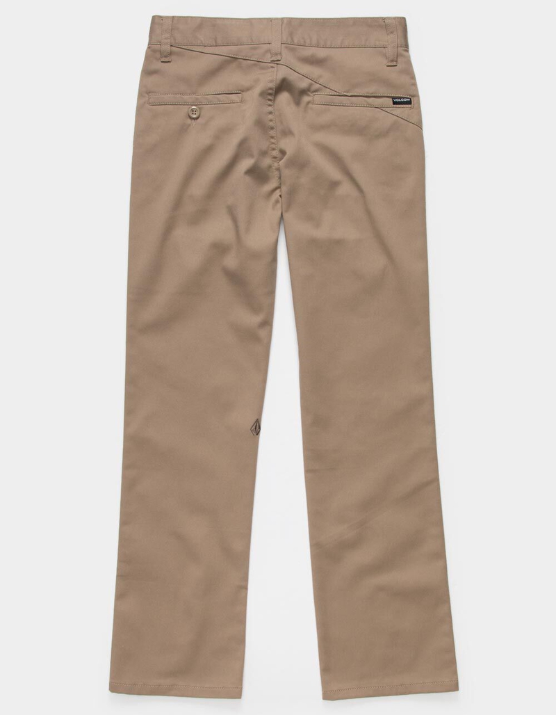 VOLCOM Frickin Modern Stretch Boys Khaki Chino Pants image number 1