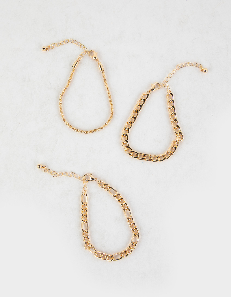 RSQ 3 Pack Chain Bracelet Set image number 1