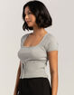 RSQ Womens Ribbon Rib Sweater image number 3