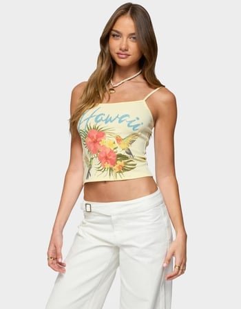 EDIKTED Hawaii Babe Tank Top Alternative Image